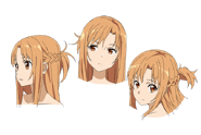 Diseño de Cara de Asuna en Alicization