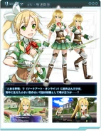 Leafa en Sword Art Online: Infinity Moment.