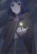 Yolko con un cristal de grabación.