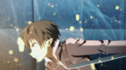 Kirito embistiendo