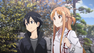 Asuna with Kazuto in the East Garden