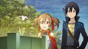 Kirito y flor de pneuma