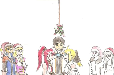 Asuka and Misaki fighting for Ishi's kiss