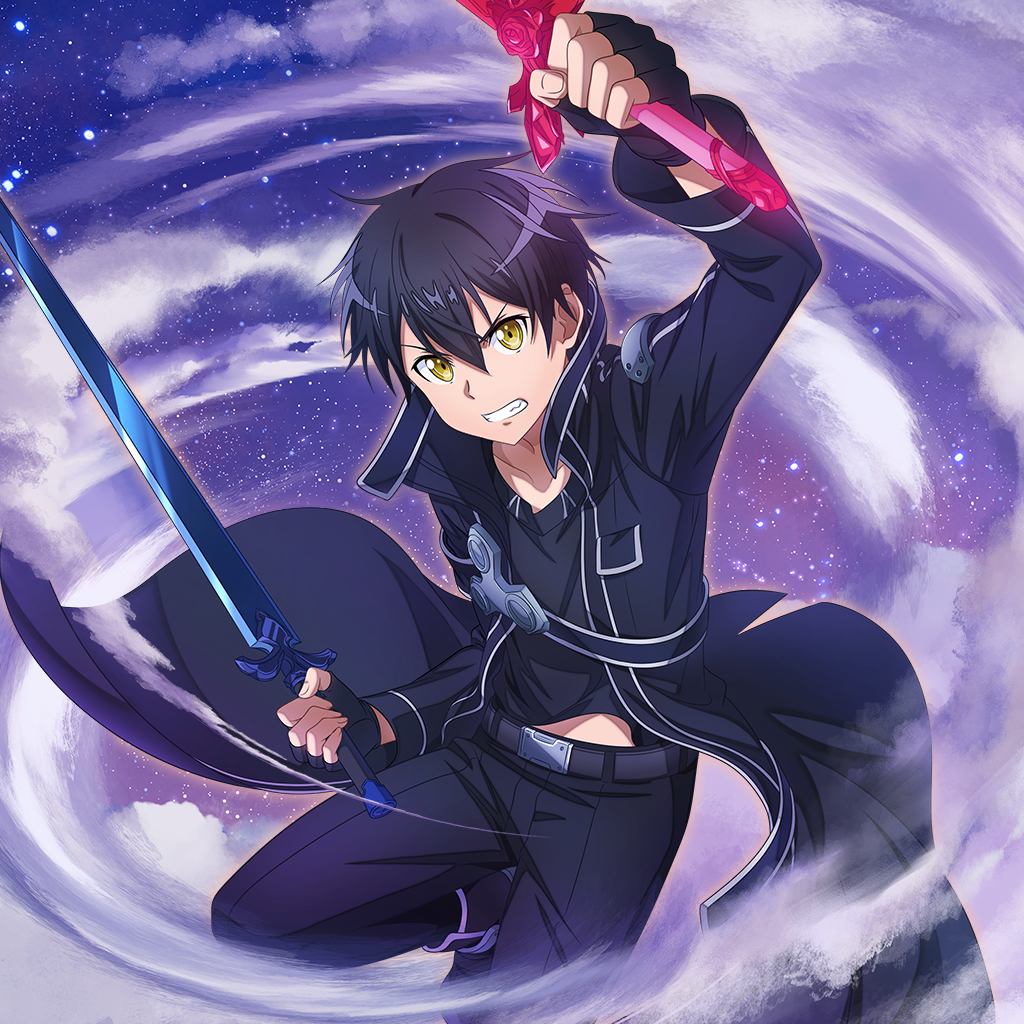 Swirling Clouds in the Night) Kirito - Sword Art Online