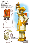 Concept art of Tomoki Tower, aka Space Tomoki Mark I.