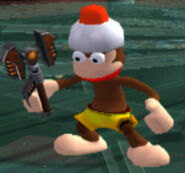 A Pipo Saru Ratchet costume in Ratchet Deadlocked.