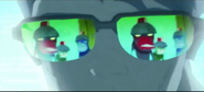 The Pipotrons standing before him