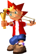 Spike with the Slingback Shooter in Ape Escape