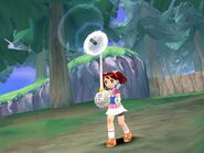 Press screenshot of Yumi using the Monkey Radar.