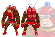 SaruSaru Big Mission - Red Monkey Concept Art