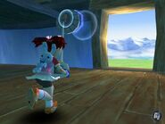 Press screenshot of Yumi using the Monkey Radar.