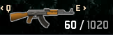 The HUD icon for the AK-47.