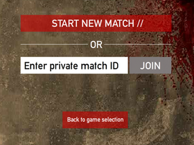 Private Match Screen