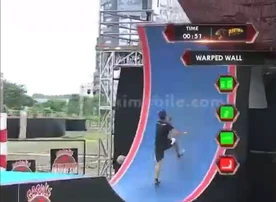 SASUKE Ninja Warrior Indonesia's Warped Wall in Warrior Stage