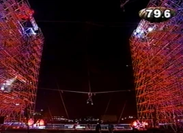 Nagano Makoto attempting Horizon Rope in VIKING 2