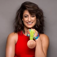 Yarden.png (619 KB) Yarden with her Olympic medal, shown in the premiere episode of Ninja Warrior Israel 4