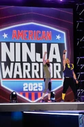Stratis with fellow competitor Mike Bernardo during ANW 17's broadcast.