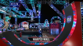 American Ninja Warrior 15's Warped Wall in Stage One