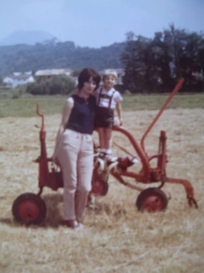 Mother Herta Bertel (born Herta Brigitte Krug) and her son Peter Siegfried Krug