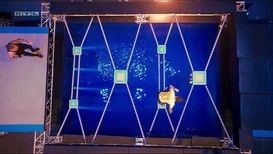 Team Ninja Warrior Germany's Floating Tiles (Viewed from top)