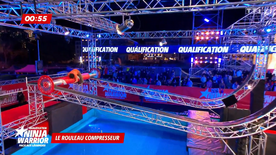 Ninja Warrior France 8's Rolling Log
