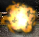 A grenade exploding in SAS 3.