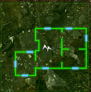 The radar scanner depicting the farm house area, SAS 3.