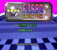 The title screen for BS F-Zero Grand Prix 2