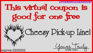 Cheesy pick up line coupon