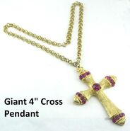 Giant cross necklace