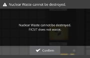 Nuclear Waste popup