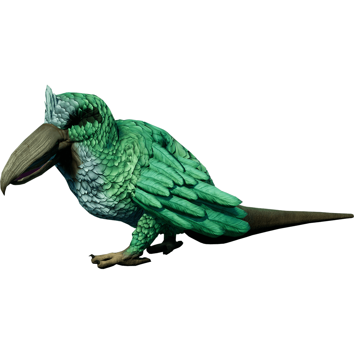 green pet bird