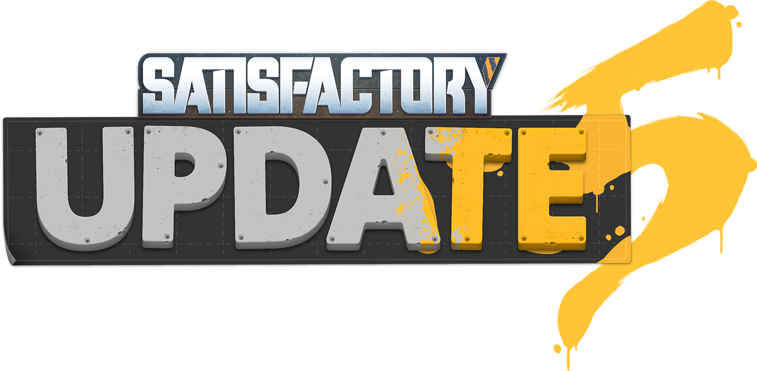 https://static.wikia.nocookie.net/satisfactory_gamepedia_en/images/b/bc/Update5_Sign_Logo.png/revision/latest?cb=20211026162748