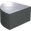 Outer Corner Extension 2m (Coated)