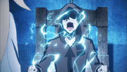 Zack getting electrocuted.