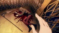 Zack collapsed from his wound(s).