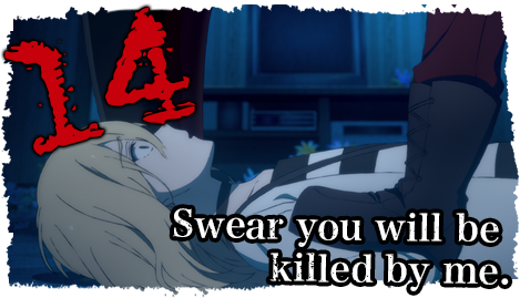 Watch Angels of Death Season 1 Episode 14 - Swear You Will Be Killed by Me.  Online Now