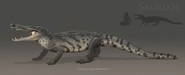 Borealosuchus concept art