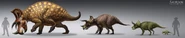 Old Triceratops lifecycle concept