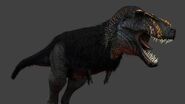 Scrapped Tyrannosaurus model