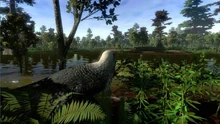 Rendition of the Hell Creek's swamp biome