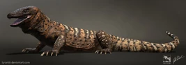 Palaeosaniwa saurian by tyranttr-dbmn6ln