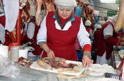 Horse meat sausage making