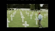 Ryan walking through the cemetery of deceased soldiers.