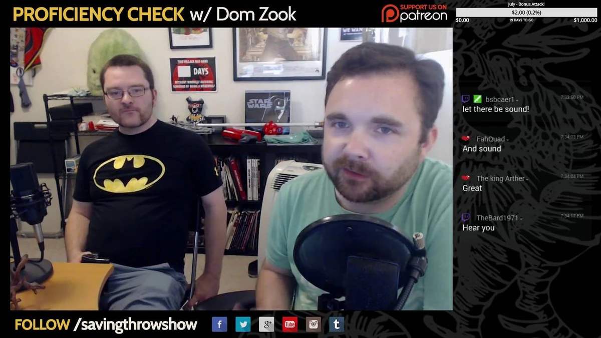 Chat with Shawn Graham (Proficiency Check episode) Saving Throw Show