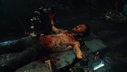 Seth is slowly cut in half