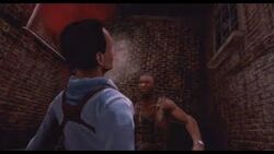 Joseph is shot with his gun.