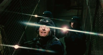 Pete and his partners in the Electrified Staircase