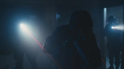 The SWAT team at the school