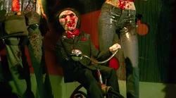 Billy is covered in Dina's blood